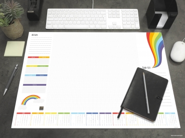 Schreibtischunterlage Rainbow